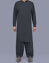 Charcoal Plain Kameez Shalwar KS2628R-XS