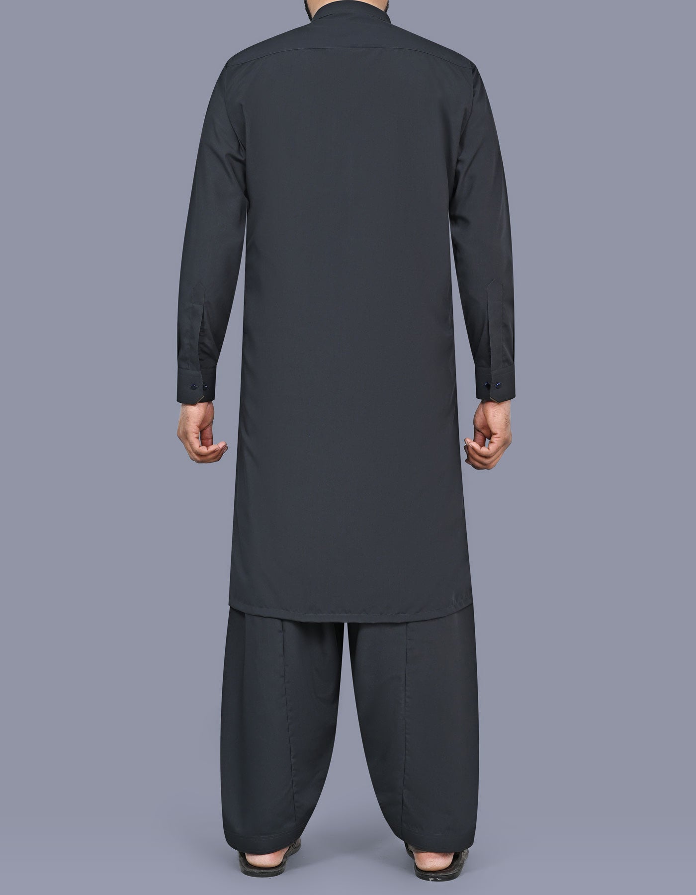 Charcoal Plain Kameez Shalwar KS2628S-XL