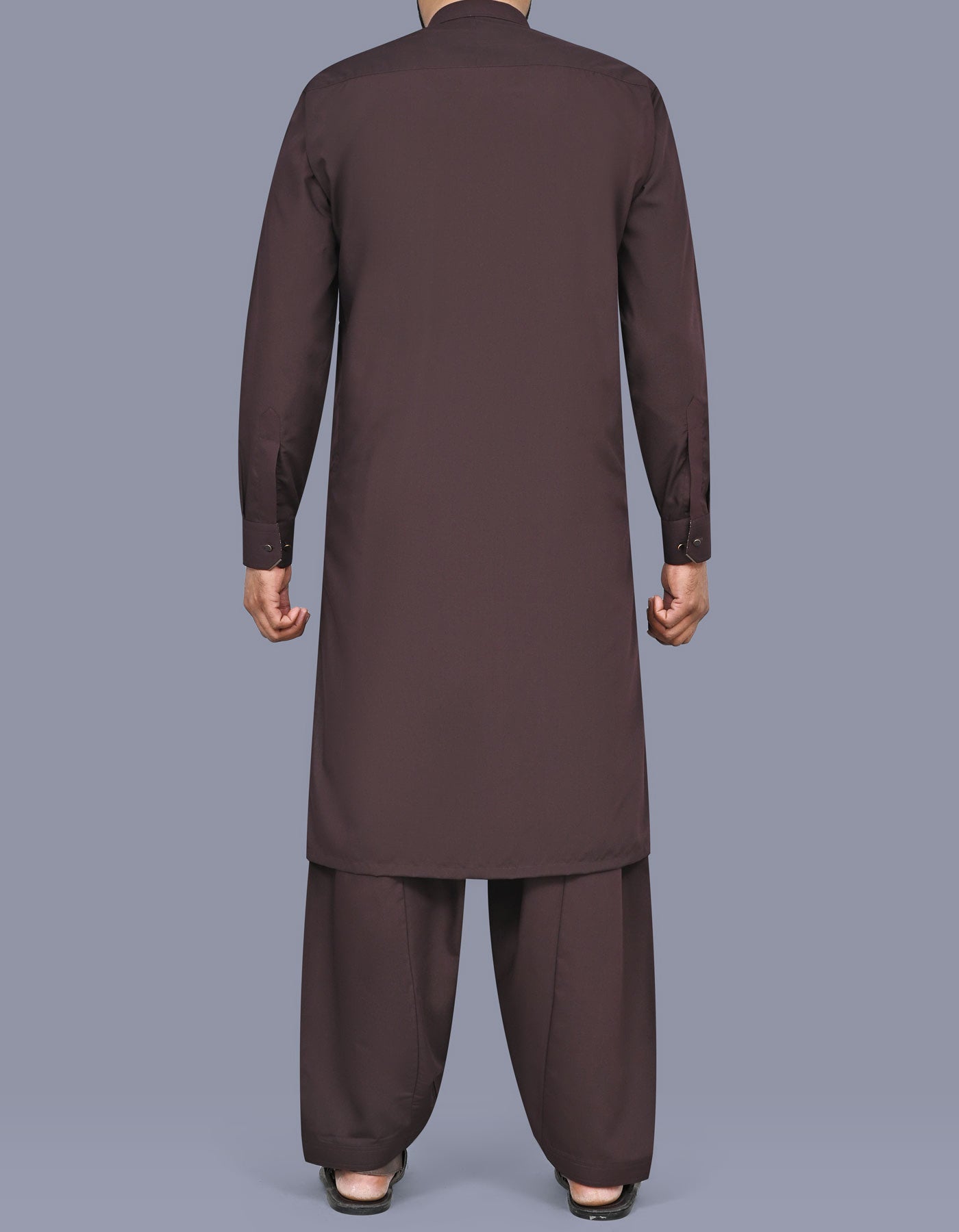 Maroon Plain Kameez Shalwar KS2629R-XL