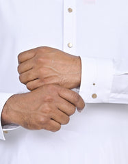 White Plain Kameez Shalwar KS2635R-M