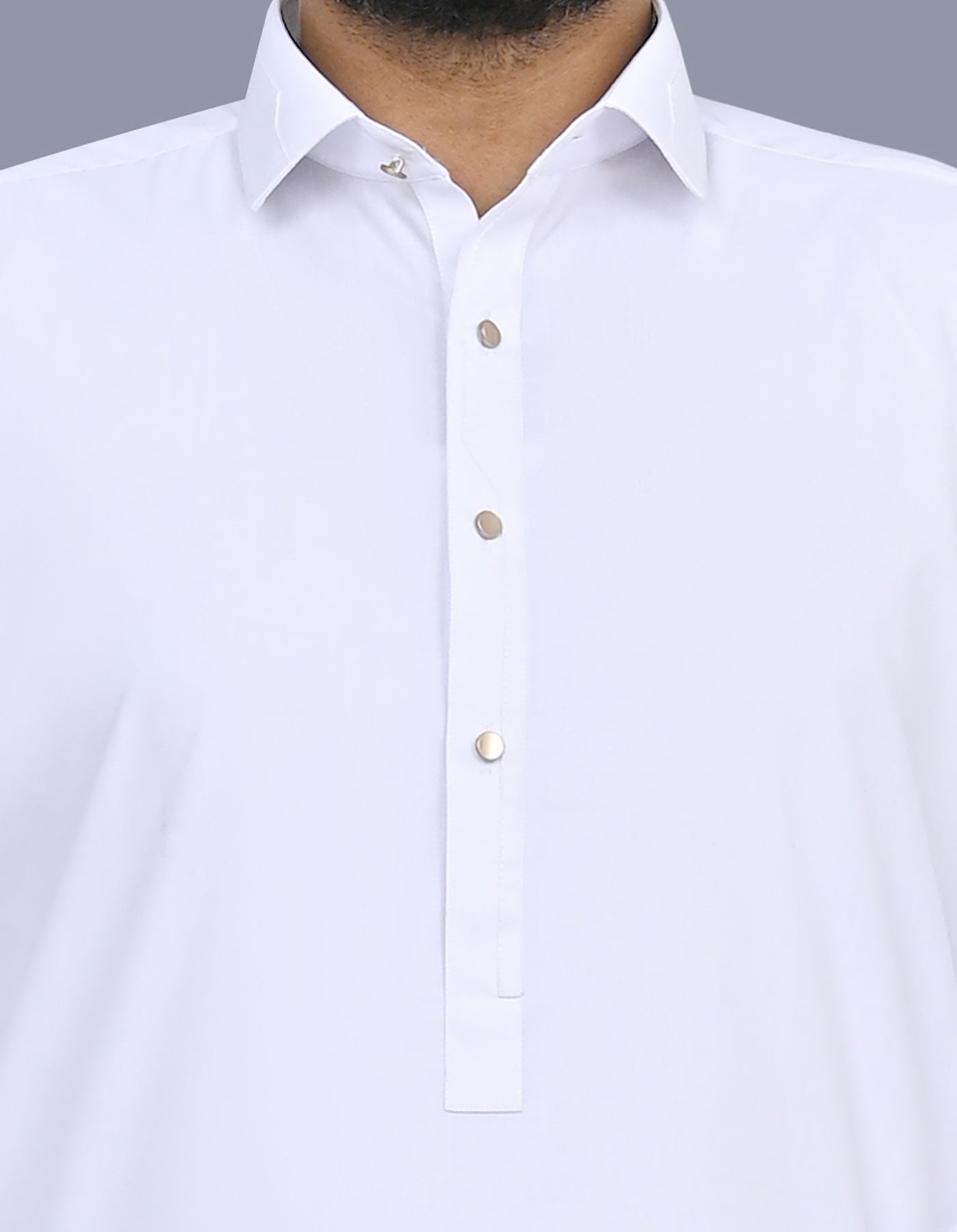 White Plain Kameez Shalwar KS2635R-S