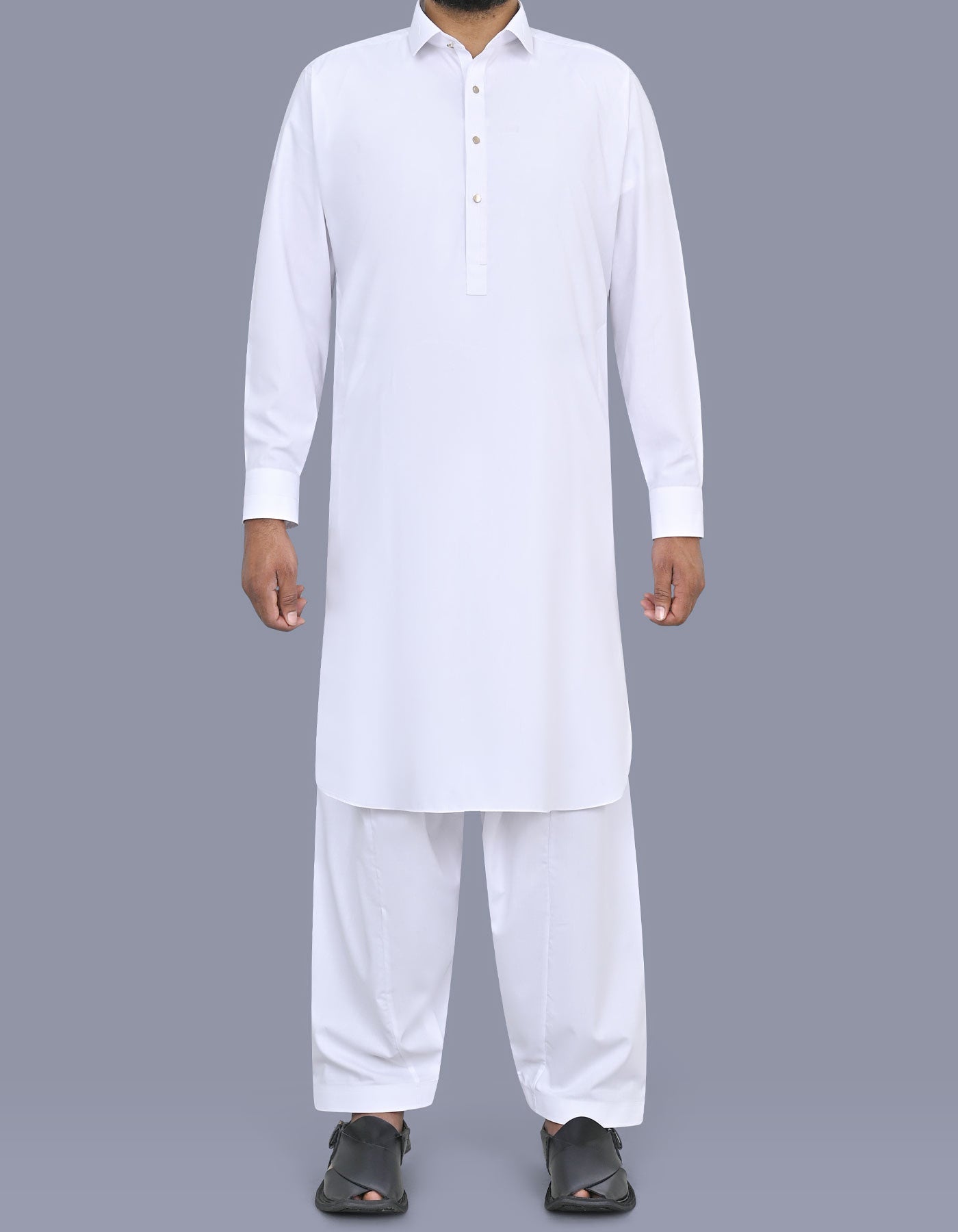 White Plain Kameez Shalwar KS2635R-XS