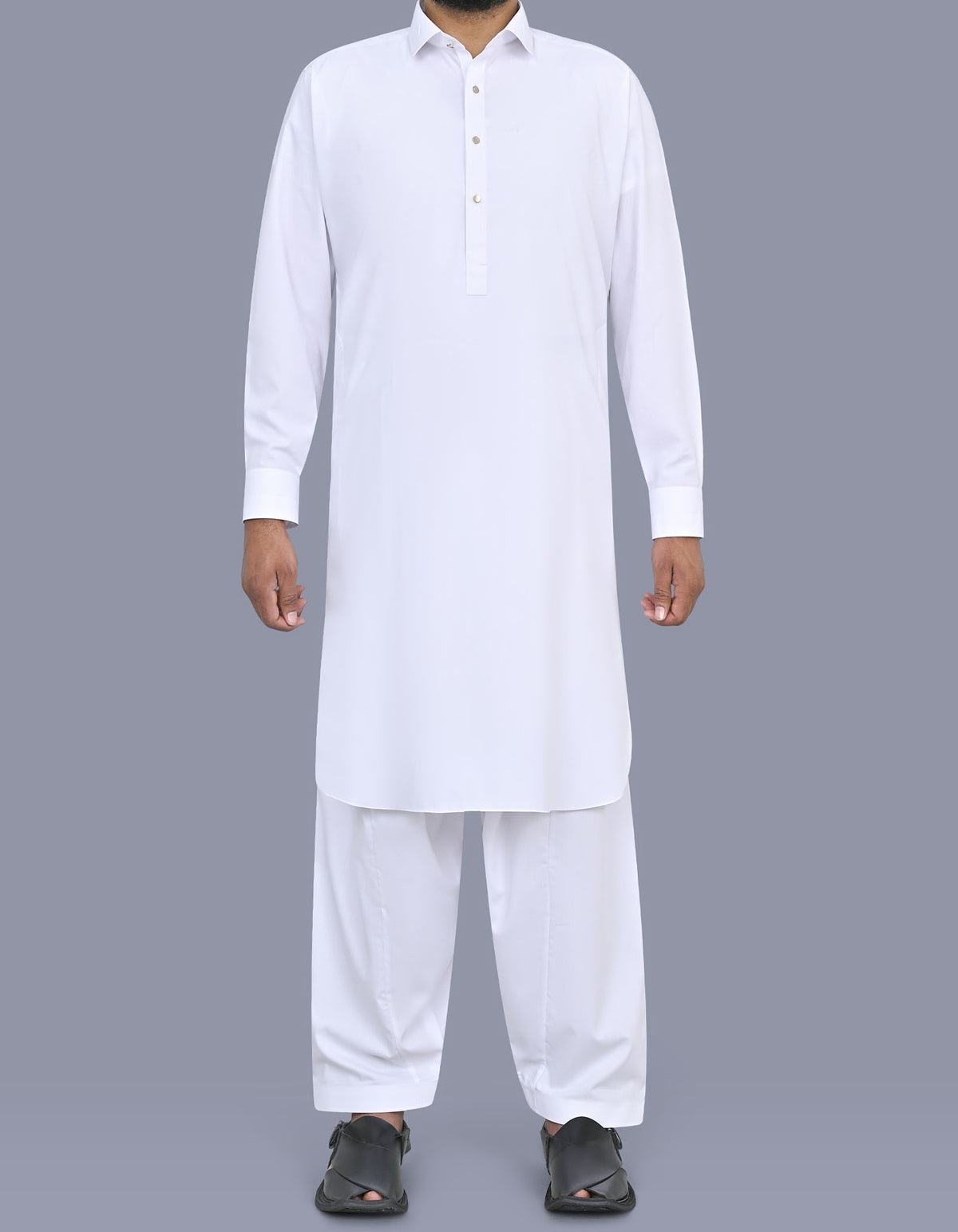 White Plain Kameez Shalwar KS2635R-XS