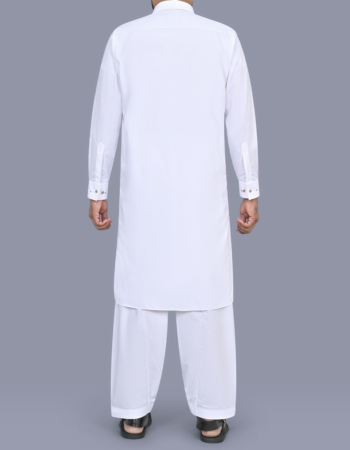 White Plain Kameez Shalwar KS2635S-L