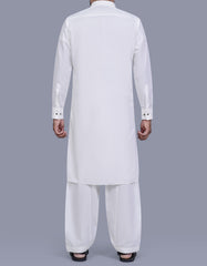 Off White Plain Kameez Shalwar KS2636R-L