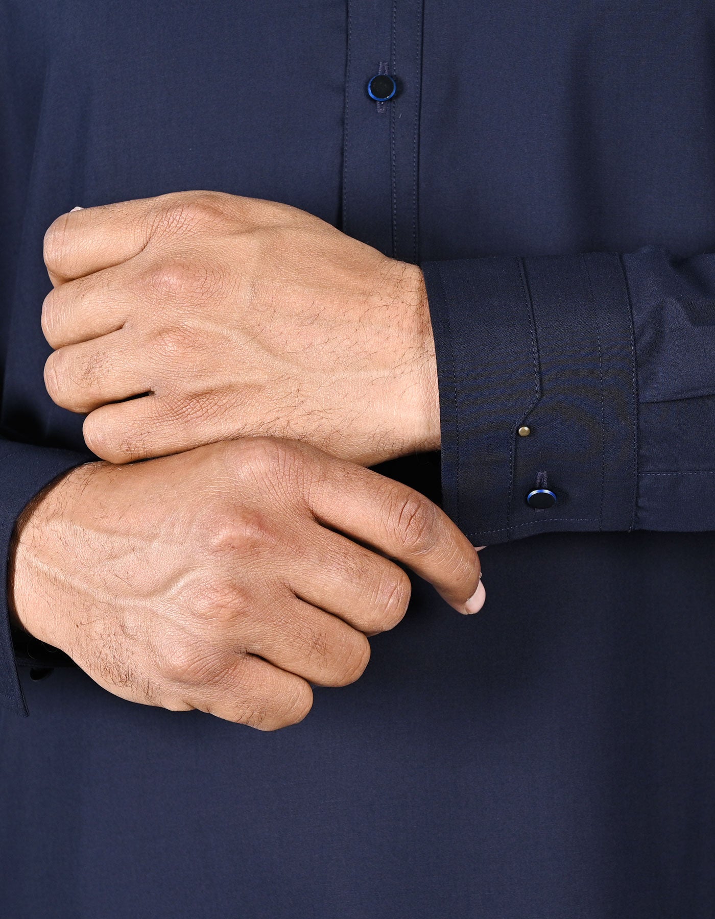 Navy Plain Kameez Shalwar KS2637R-M