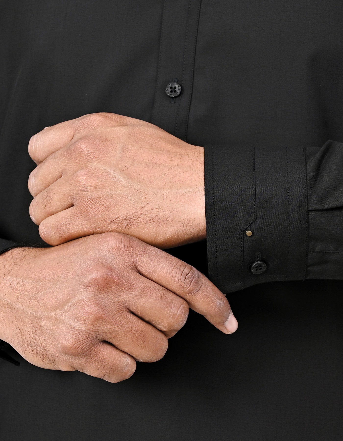 Black Plain Kameez Shalwar KS2638S-M