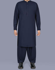 Navy Texture Kameez Shalwar KS2642S-XS