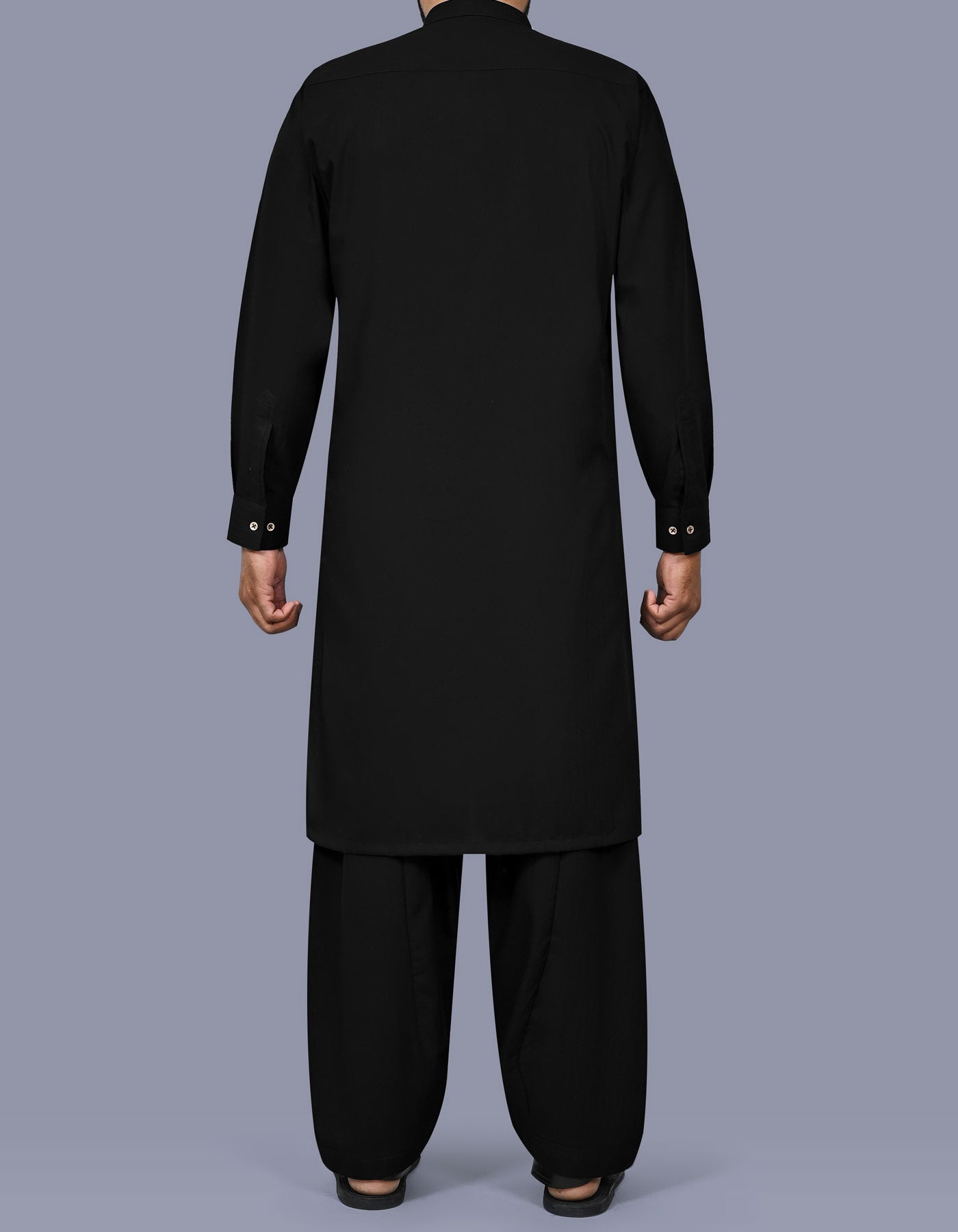 Black Texture Kameez Shalwar KS2643R-L