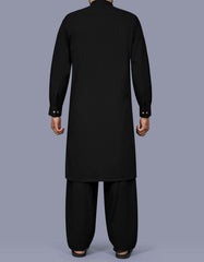 Black Texture Kameez Shalwar KS2643R-L