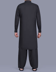 Black Plain Kameez Shalwar KS2657R-L