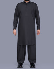 Black Plain Kameez Shalwar KS2657R-XS
