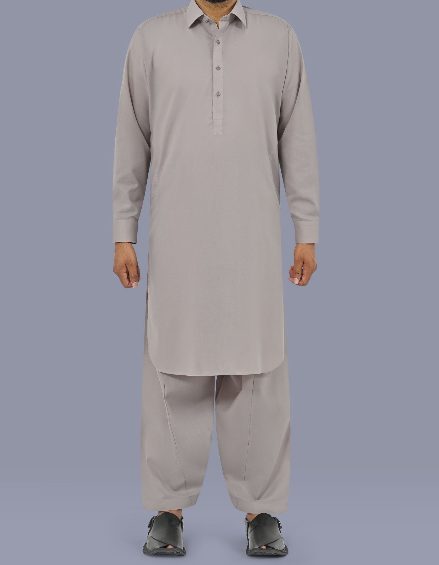 L Stone Plain Kameez Shalwar KS2658R-XS