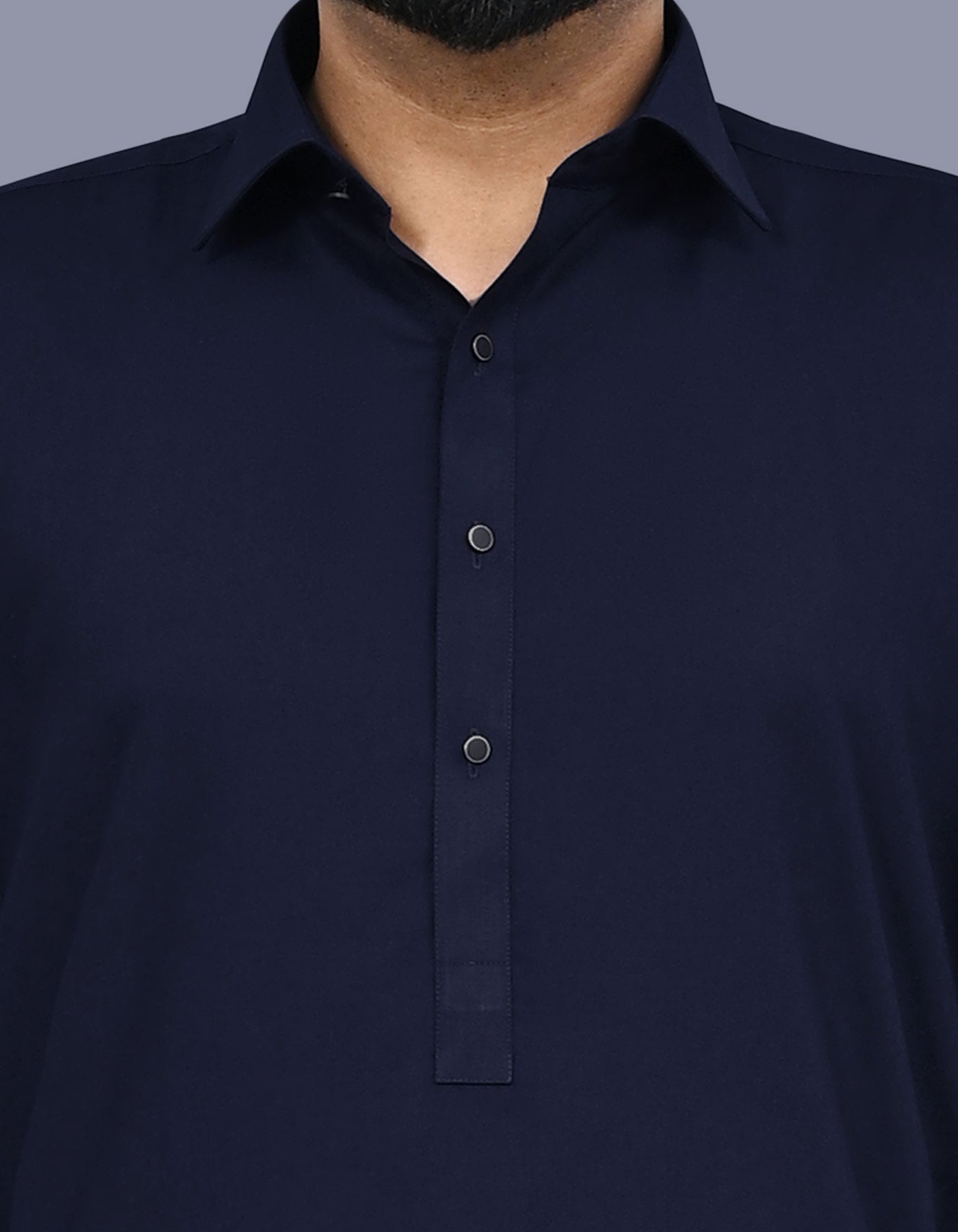 Navy Plain Kameez Shalwar KS2660R-S