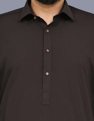 Chocolate Plain Kameez Shalwar KS2663R-S