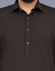 Chocolate Plain Kameez Shalwar KS2663S-S