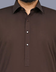 Chocolate Plain Kameez Shalwar KS2665R-S