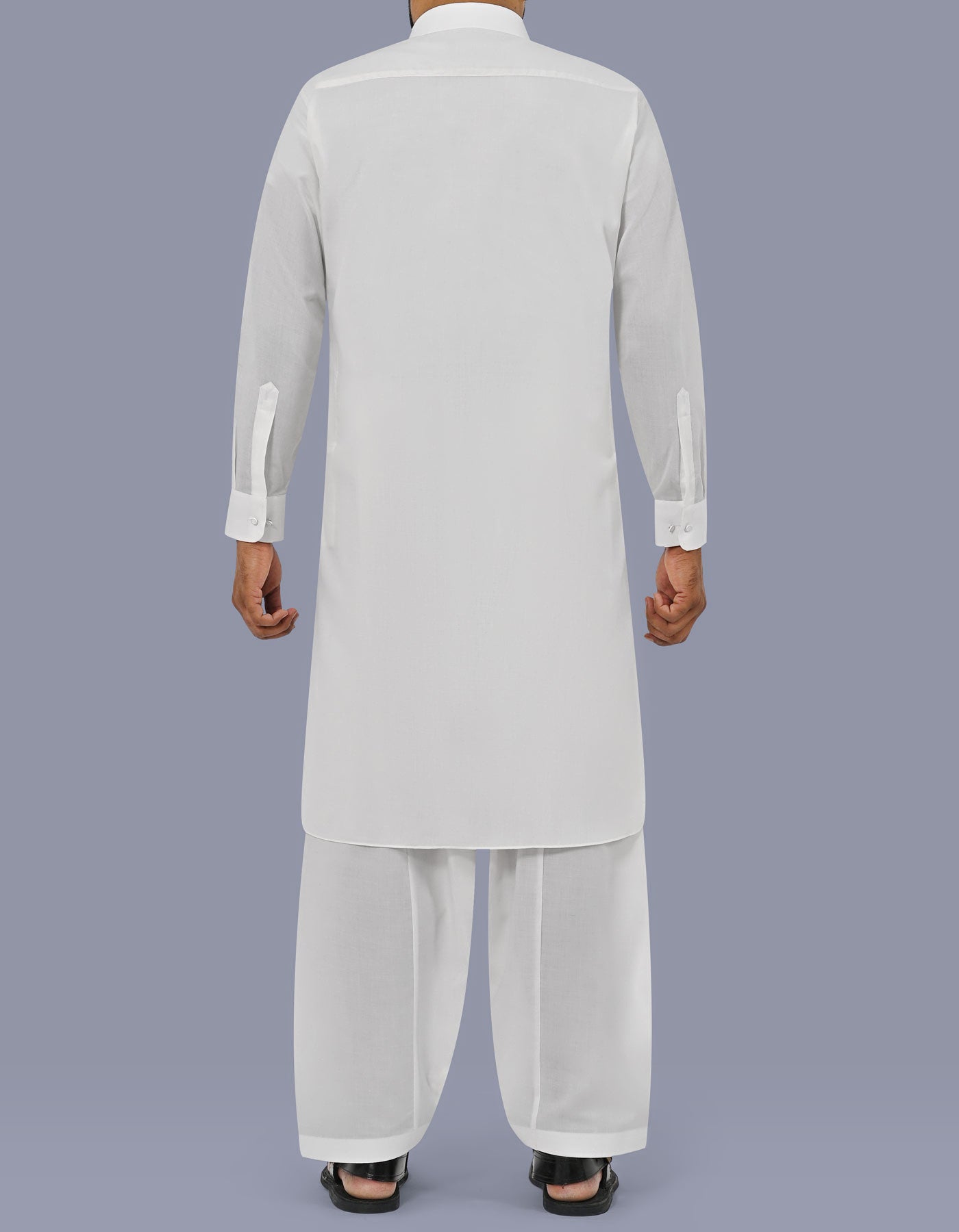White Plain Kameez Shalwar KS2667R-L