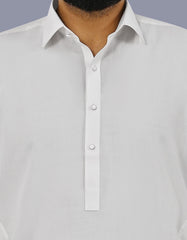 White Plain Kameez Shalwar KS2667S-S