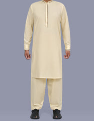 Beige Texture Kameez Shalwar KS2668R-XS
