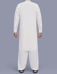 Off White Texture Kameez Shalwar KS2670S-L