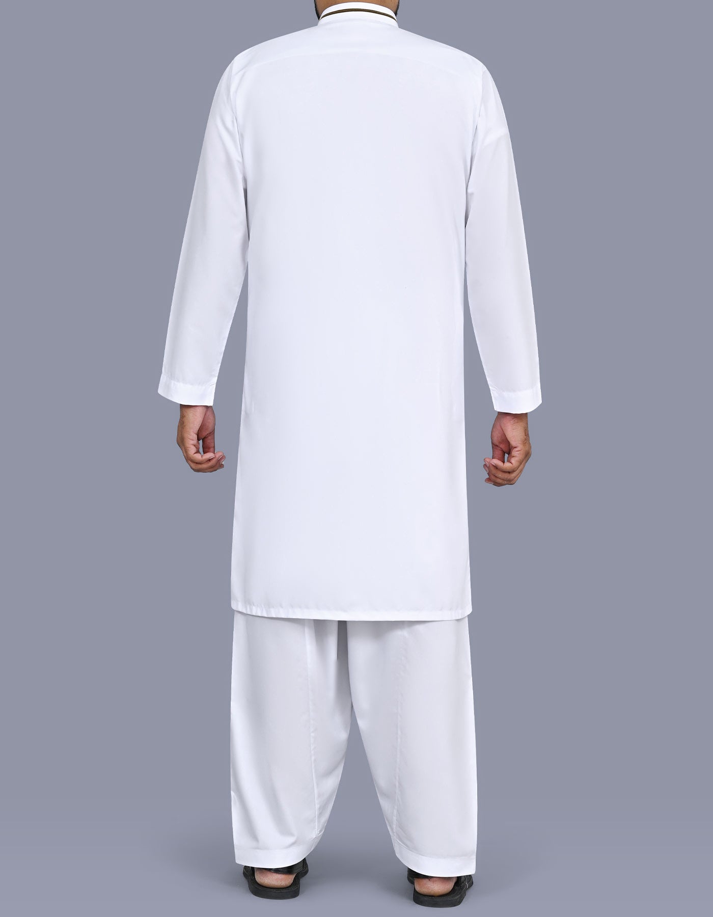 White Plain Kameez Shalwar KS2671S-L