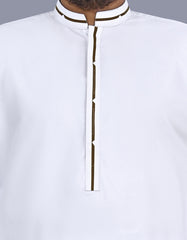 White Plain Kameez Shalwar KS2671S-S