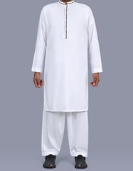 White Plain Kameez Shalwar KS2671S-XS