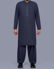 Navy Plain Kameez Shalwar KS2674R-S