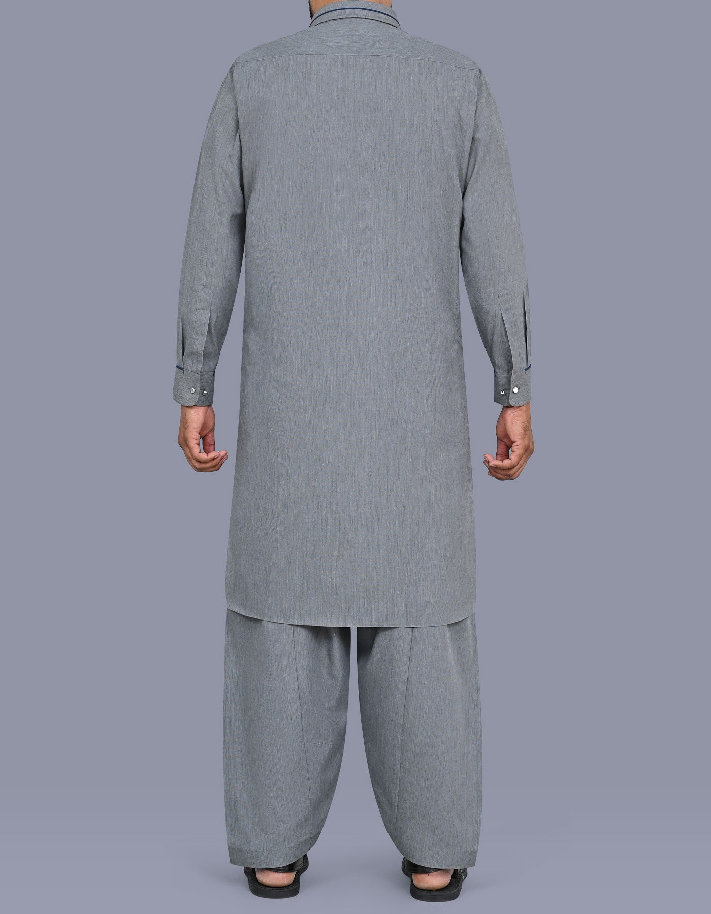 Grey Texture Kameez Shalwar KS2675S-L