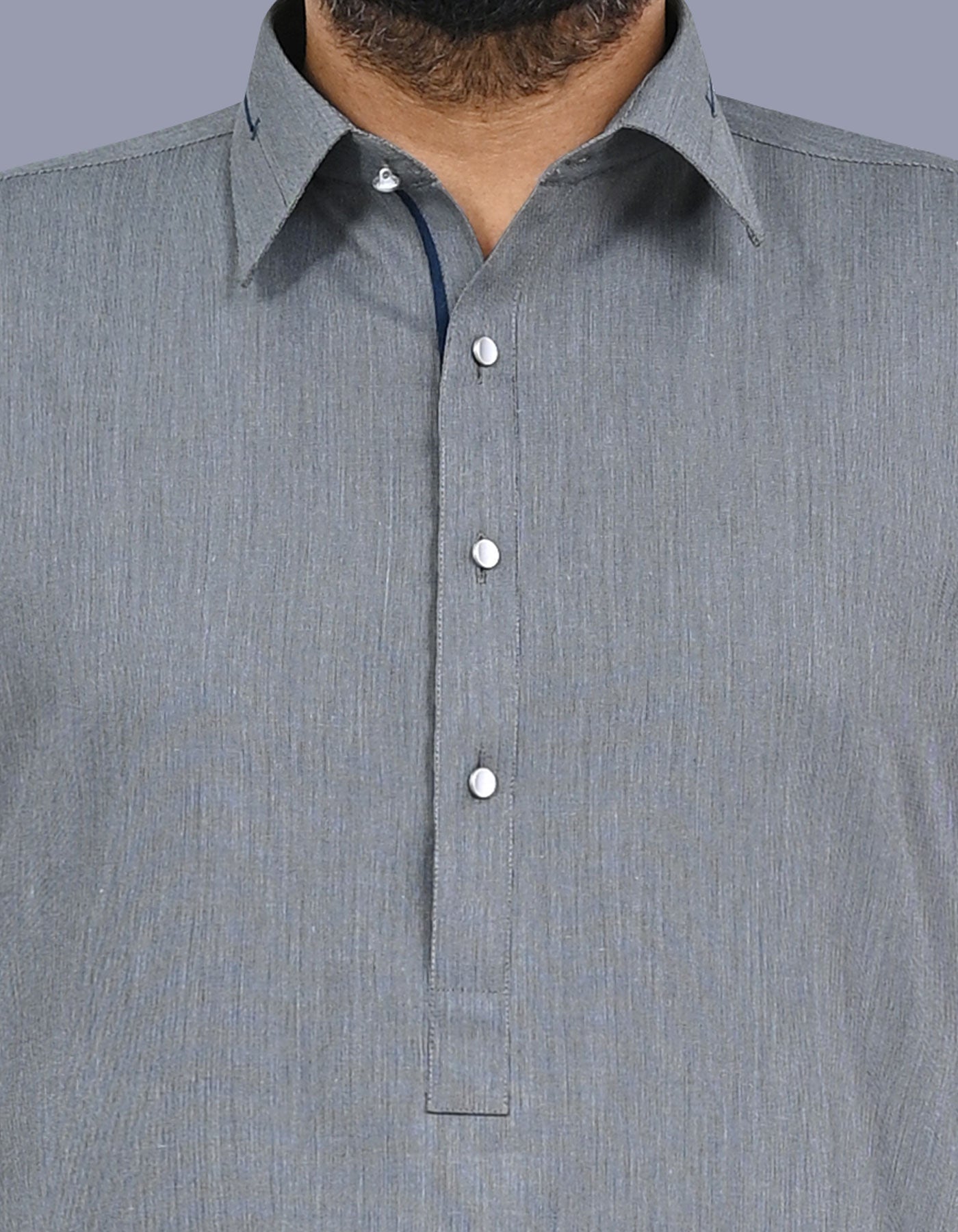 Grey Texture Kameez Shalwar KS2675S-S