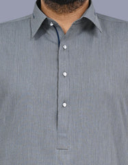 Grey Texture Kameez Shalwar KS2675S-S