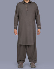 L Chocolate Texture Kameez Shalwar KS2678R-XS