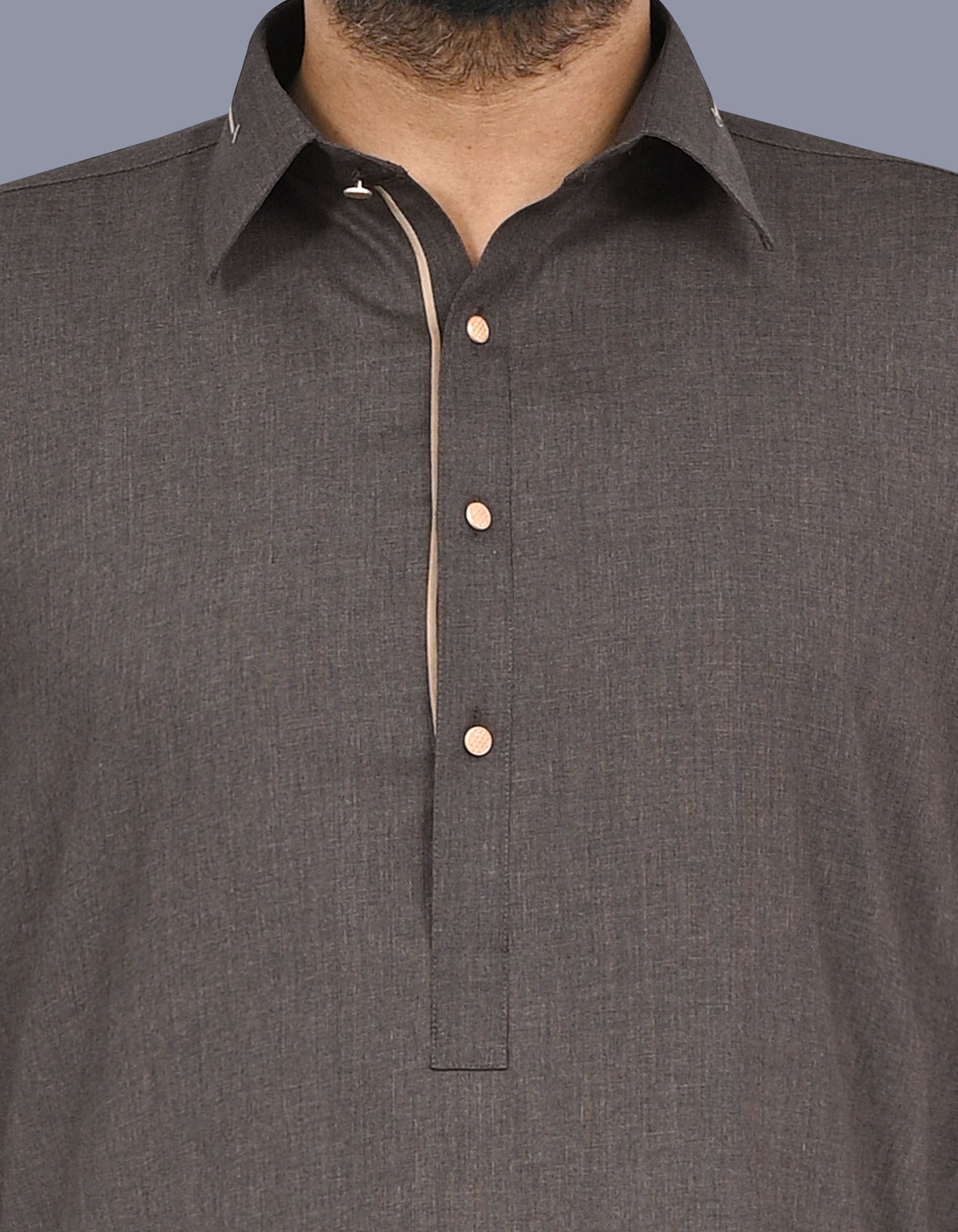 L Chocolate Texture Kameez Shalwar KS2678S-S