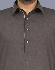 L Chocolate Texture Kameez Shalwar KS2678S-S