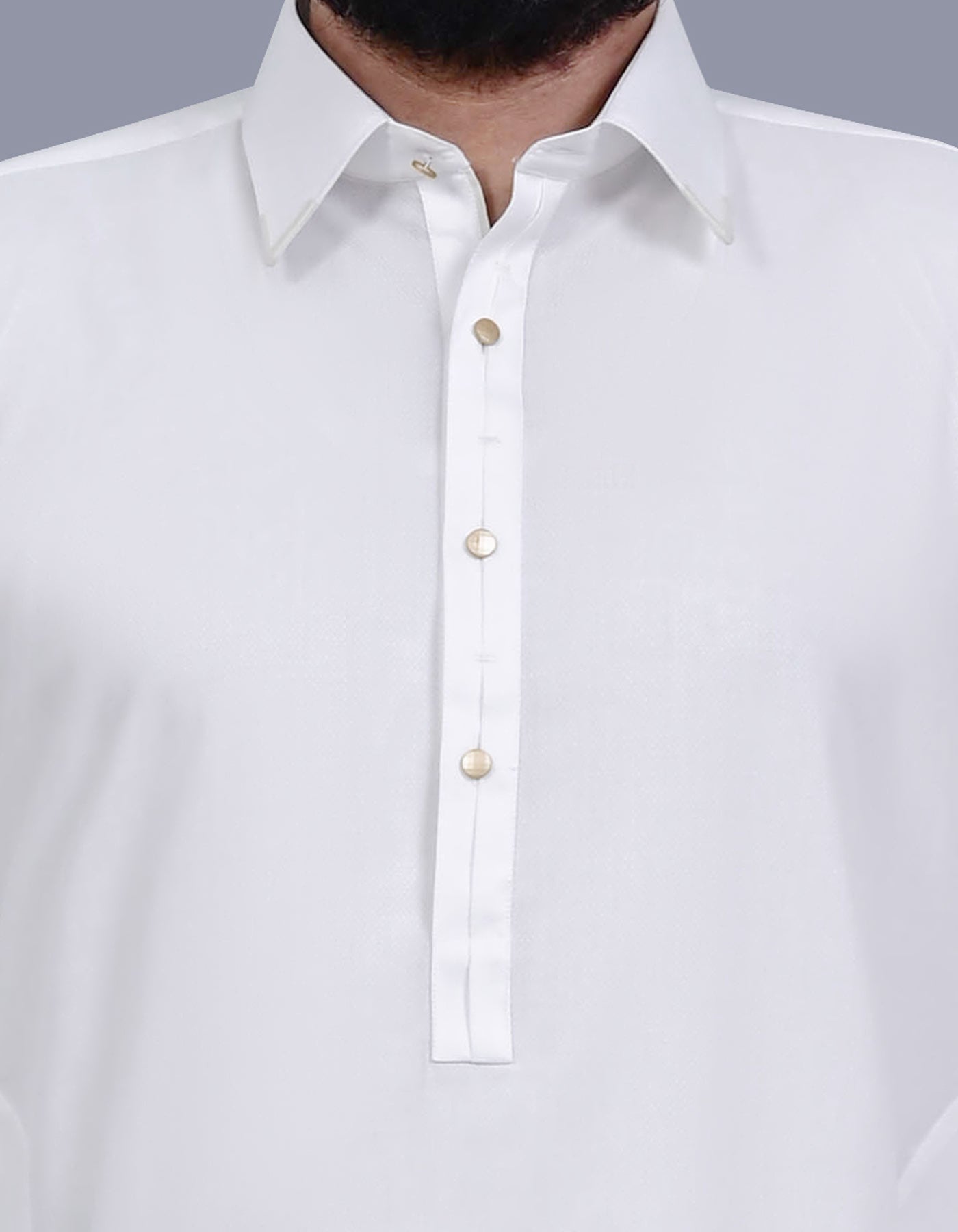 White Plain Kameez Shalwar KS2688S-S
