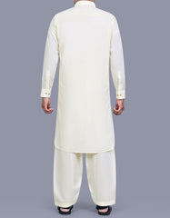 Cream Plain Kameez Shalwar KS2689S-L