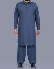 D Grey Plain Kameez Shalwar KS2690S-XS