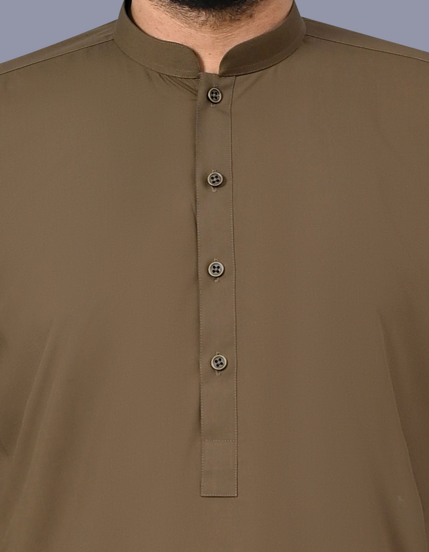 L Olive Plain Kameez Shalwar KS2694S-S