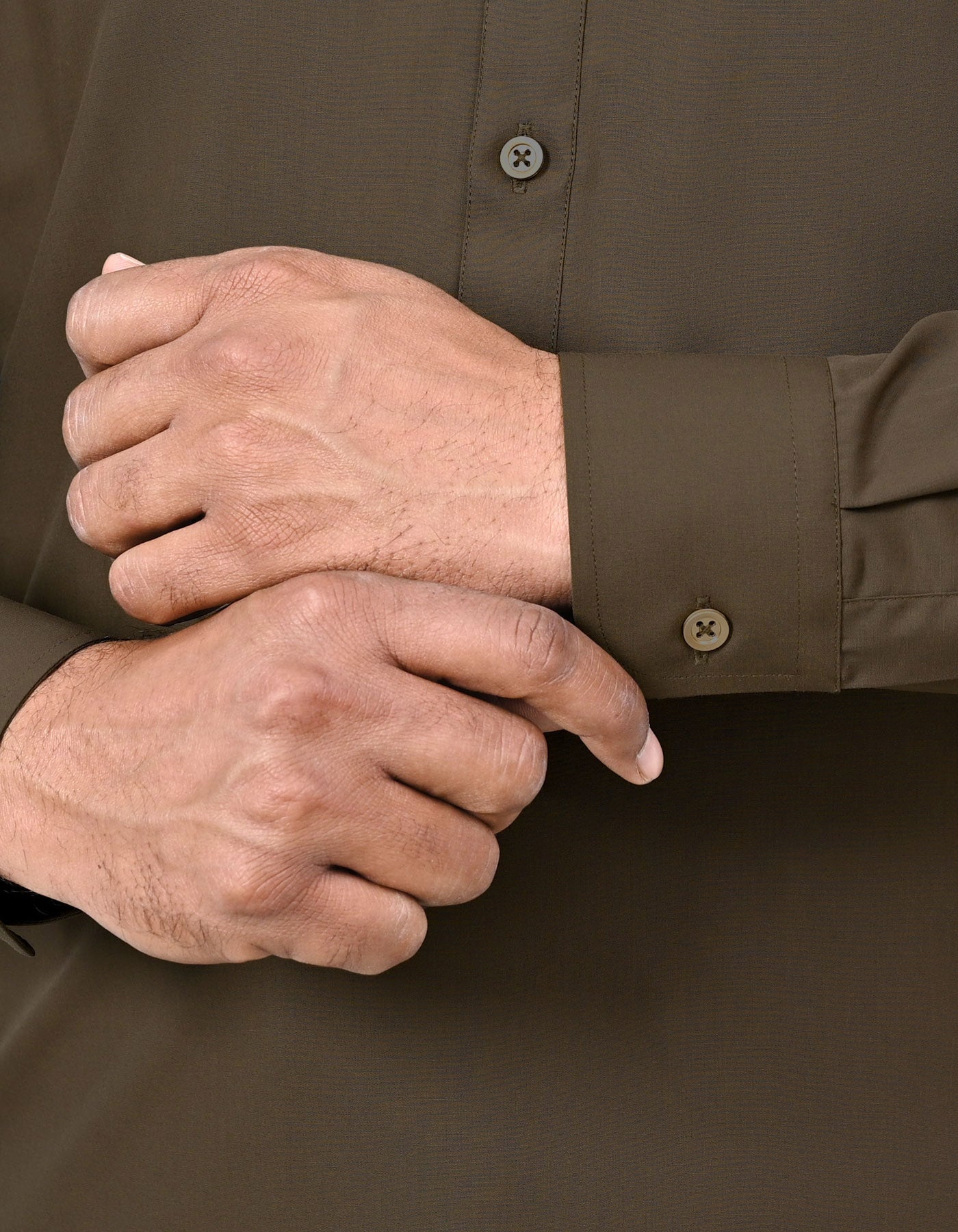 Brown Plain Kameez Shalwar KS2695S-M