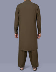 Brown Plain Kameez Shalwar KS2695S-L