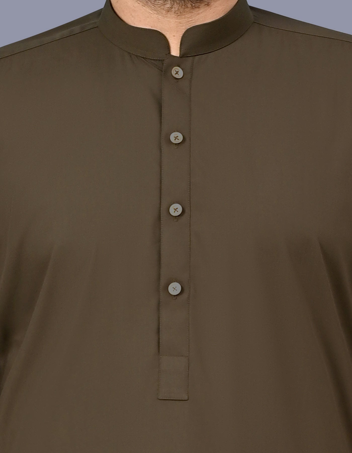 Brown Plain Kameez Shalwar KS2695S-S