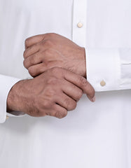 White Plain Kameez Shalwar KS2696S-M