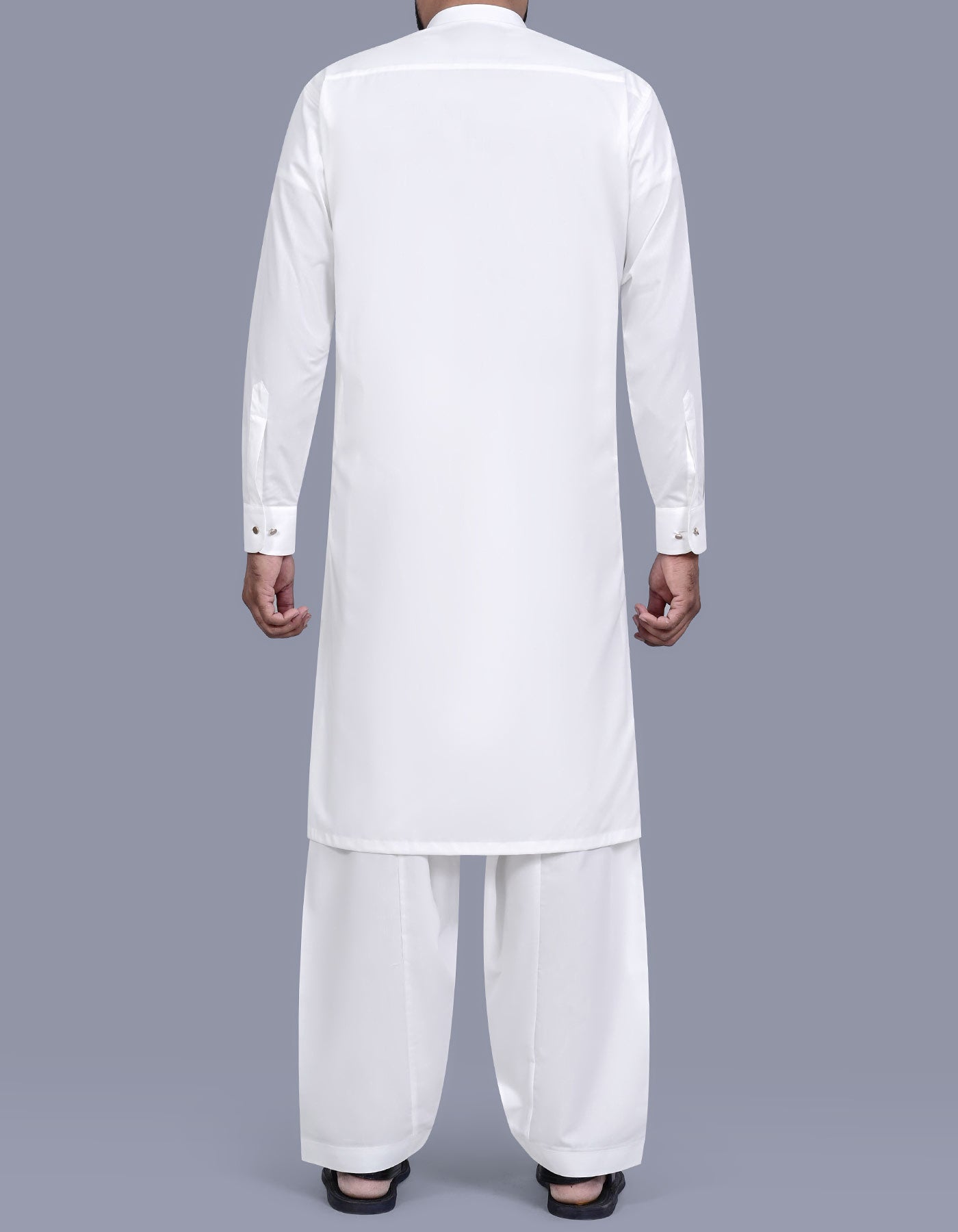 White Plain Kameez Shalwar KS2696S-L