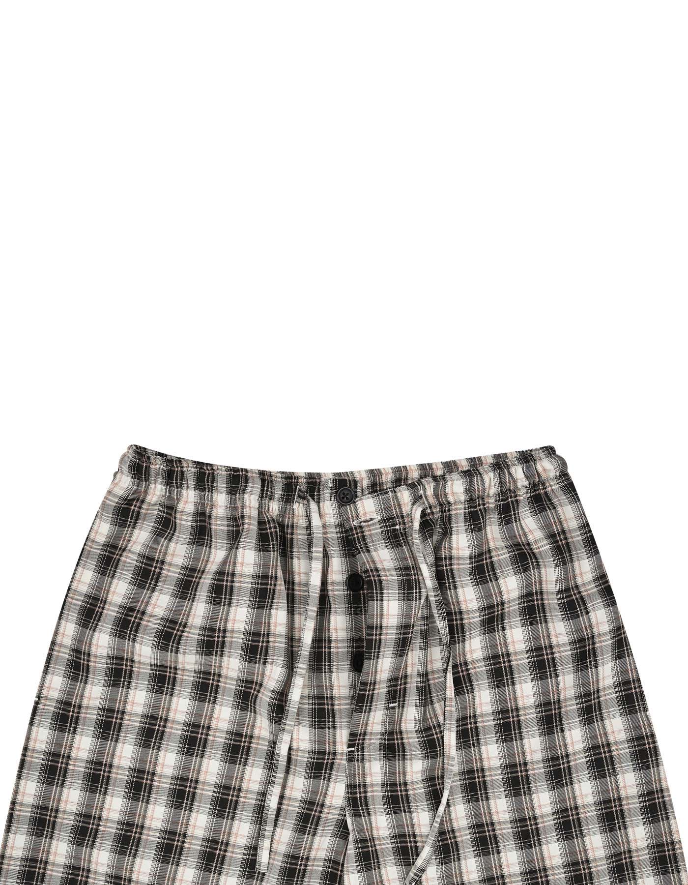 Black Cross Pocket Woven Pajama LPJ2438-M