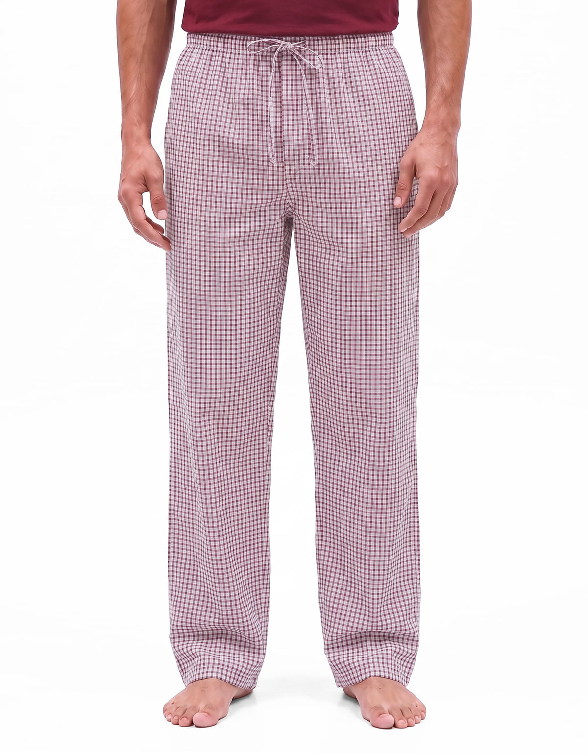 Red Check Cross Pocket Woven Pajama