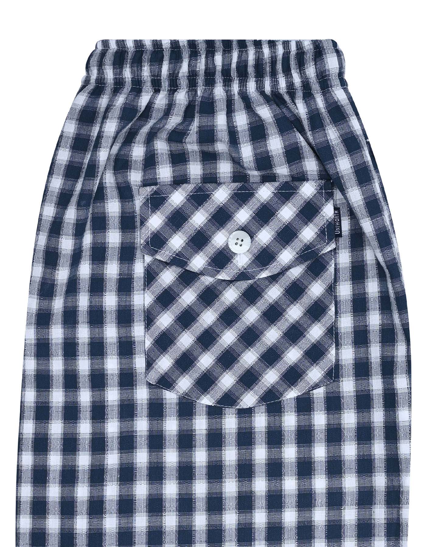 Navy Cross Pocket Woven Pajama LPJ2462-L