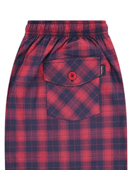 Maroon Cross Pocket Woven LPJ2619-L