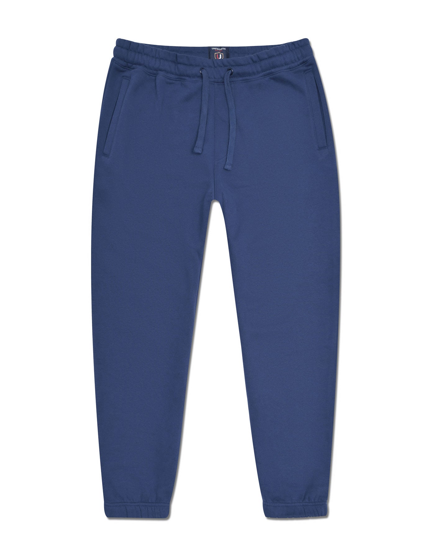 M Blue Plain Sweatpants