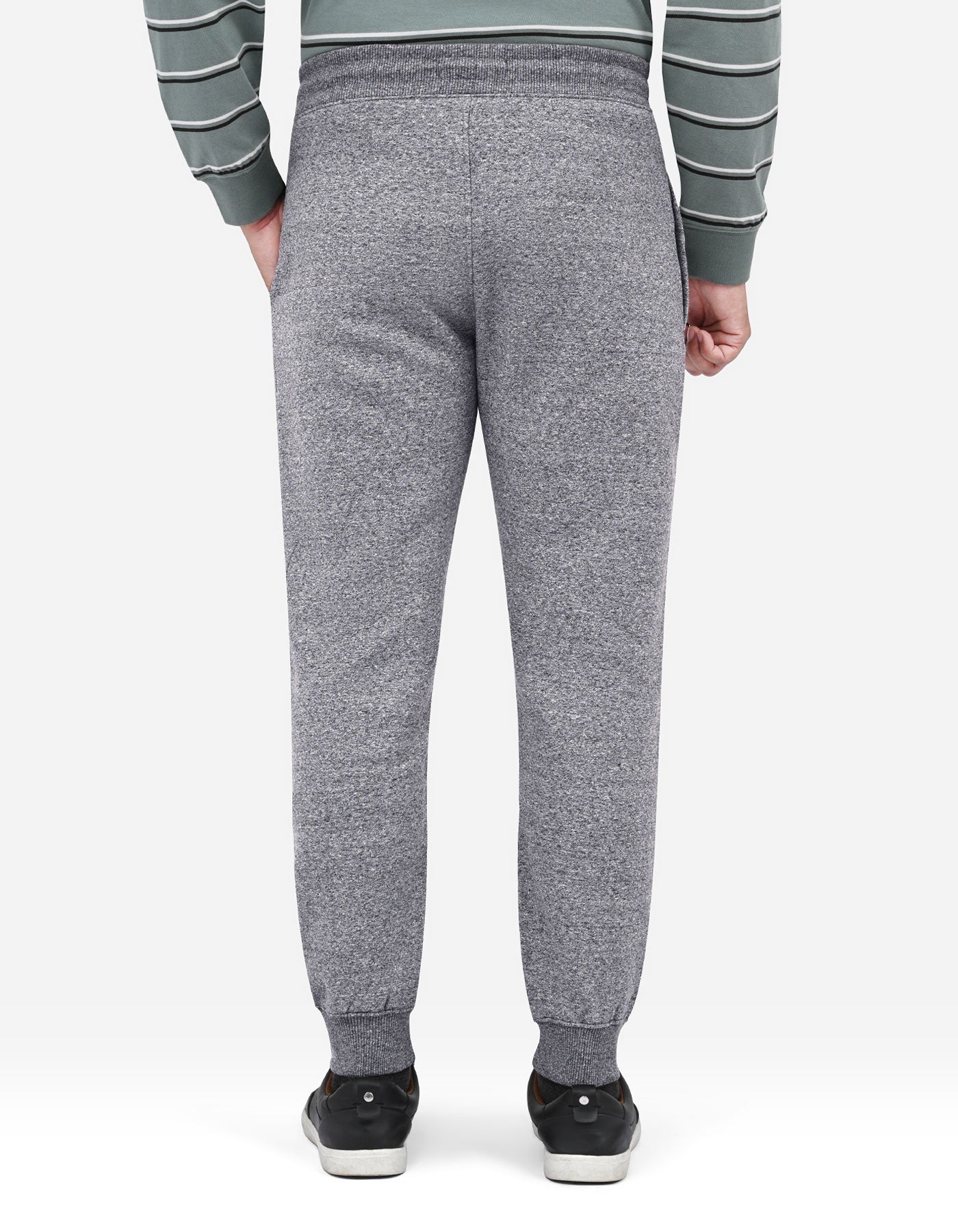Charcoal Melange Printed LSP2607-XL